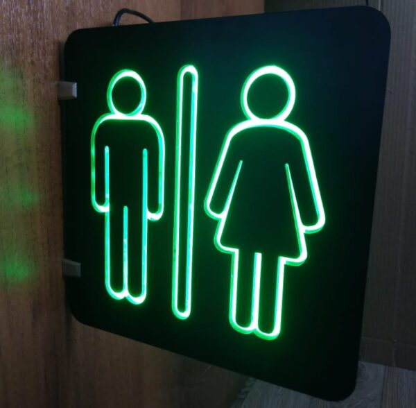 Табличка светодиодная "Туалет"